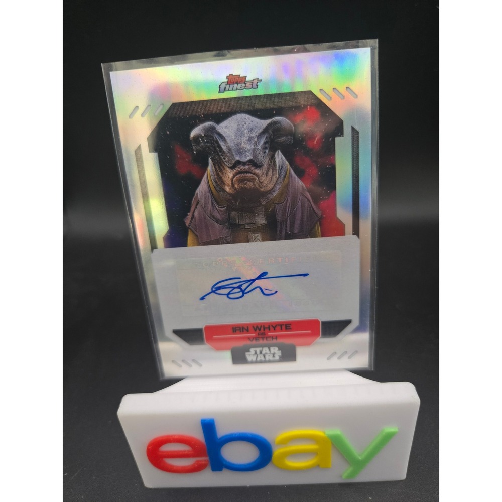 2023 Topps Finest Star Wars Ian Whyte as Vetch Autograph Card FA-IW Refractor